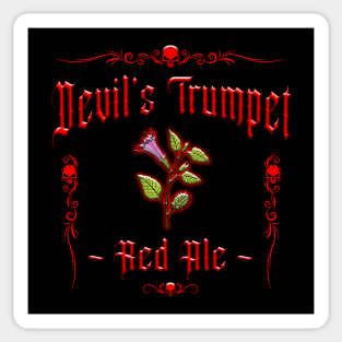 HOMICIDAL BEVERAGES - DEVIL'S TRUMPET RED ALE Sticker